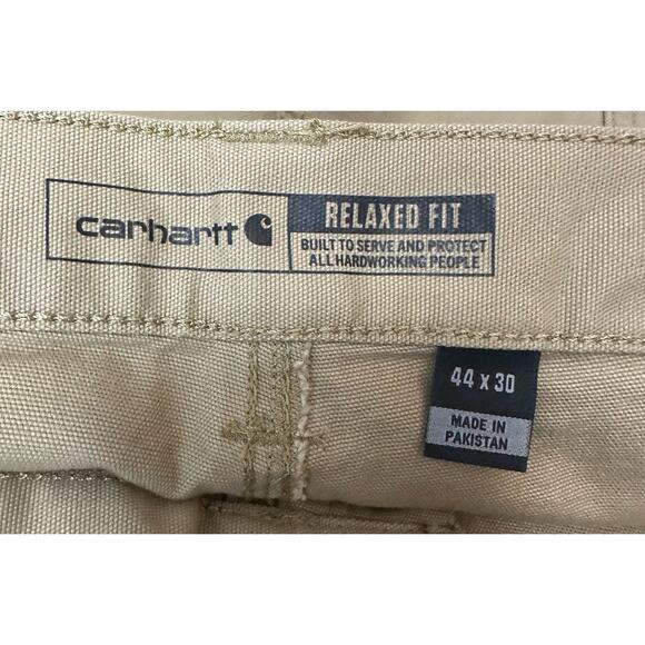 Carhartt Rugged Flex Rigby Dungarees Size 44X30 Tan New BN2291 - Picture 4 of 5